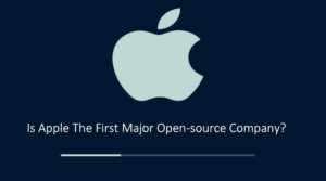 Apple first major open source company really