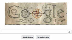 GoogleDoodle Euler maths