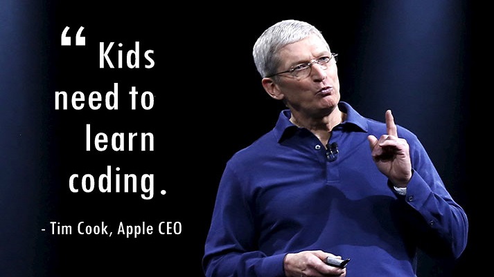Apple CEO Tim Cook: Kids Need To Learn How To Code From Early Age