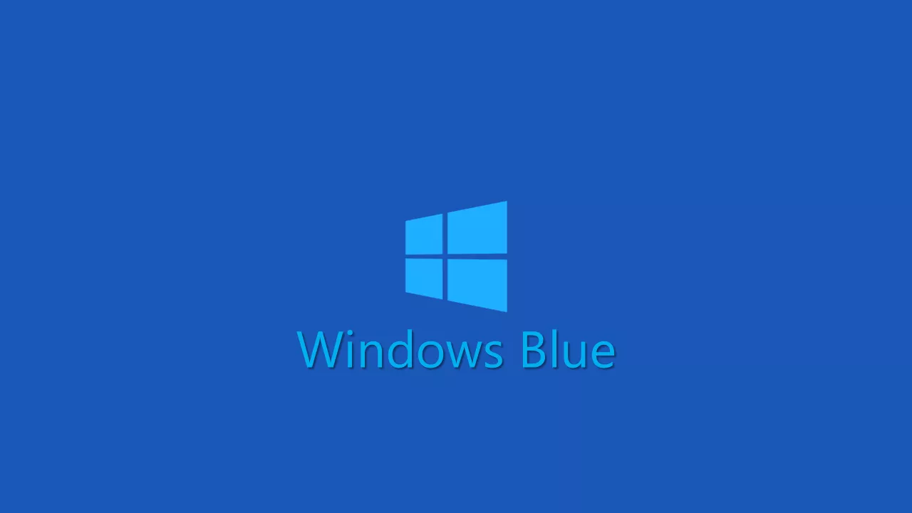 microsoft windows blue