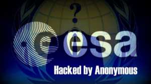 anonymous esa hacked