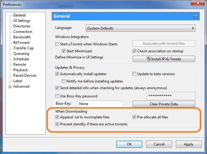 settings for utorrent to download faster movies