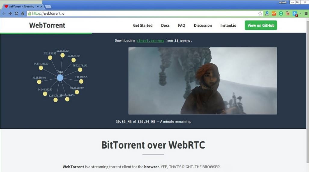 webtorrent in your browser.