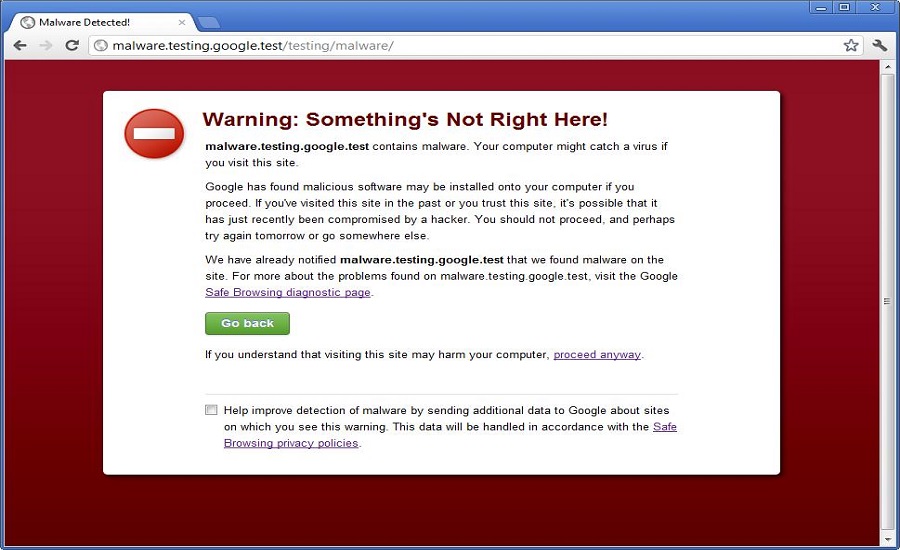 Safe browsing in Google chrome