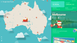 santa tracker tracker map