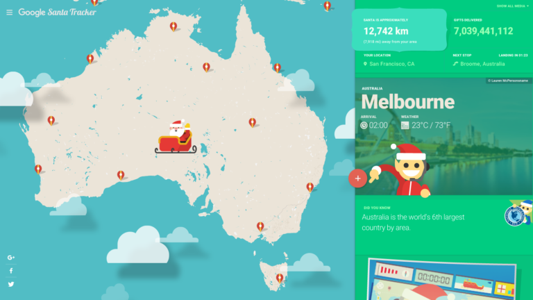 Check Your Santa’s Location With Google Santa Tracker