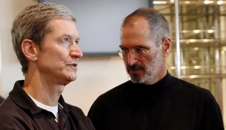 Steve Jobs with Tim Cook