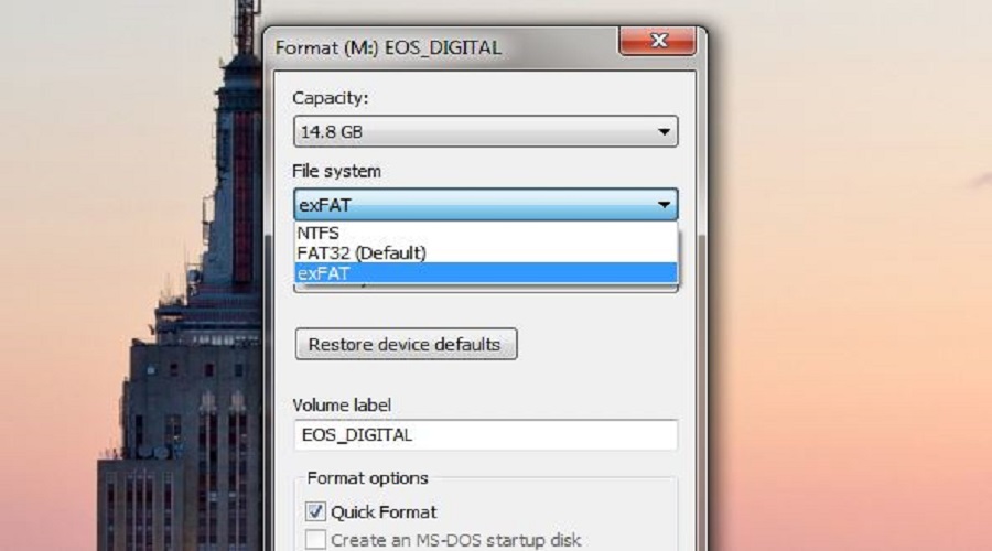 reformattng ntfs external drive for mac