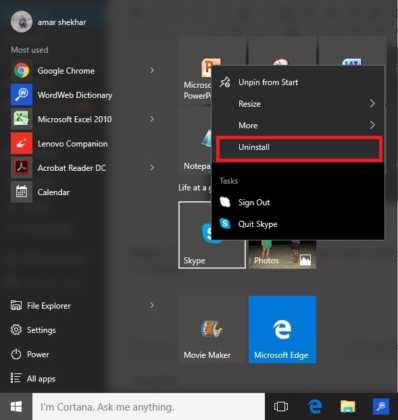 How To Remove Pre-installed And Suggested Apps In Windows 10 - Fossbytes