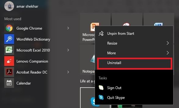 windows 10 remove suggested apps