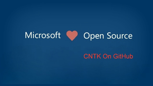 microsoft open source cntk tooltik on github