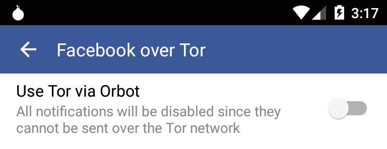 facebook over tor orbot