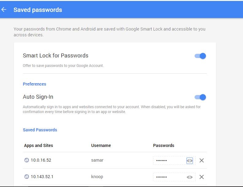 Access Google Chrome password from any browser