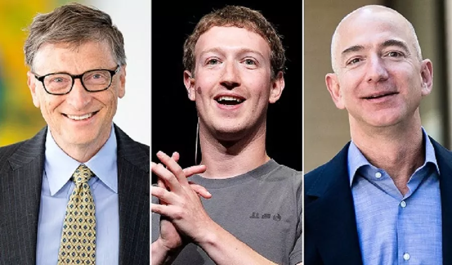 Top-tech-billionair-bill-gates-mark-zuckerberg-jeff-bezos-zoom