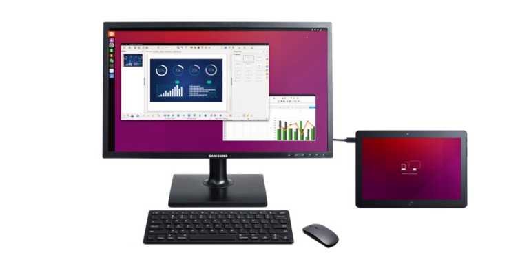 Aquaris M10 Ubuntu Edition - Desktop Mode (Image: Canonical)