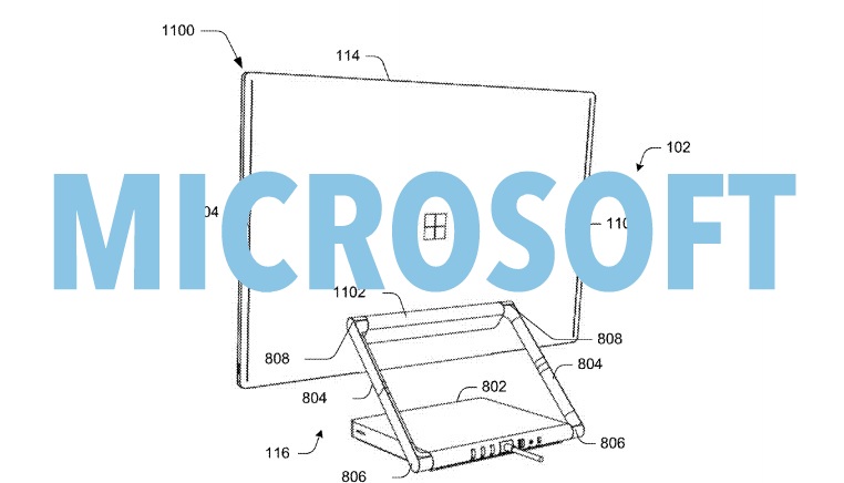 microsoft modular PC patent surface PC 2