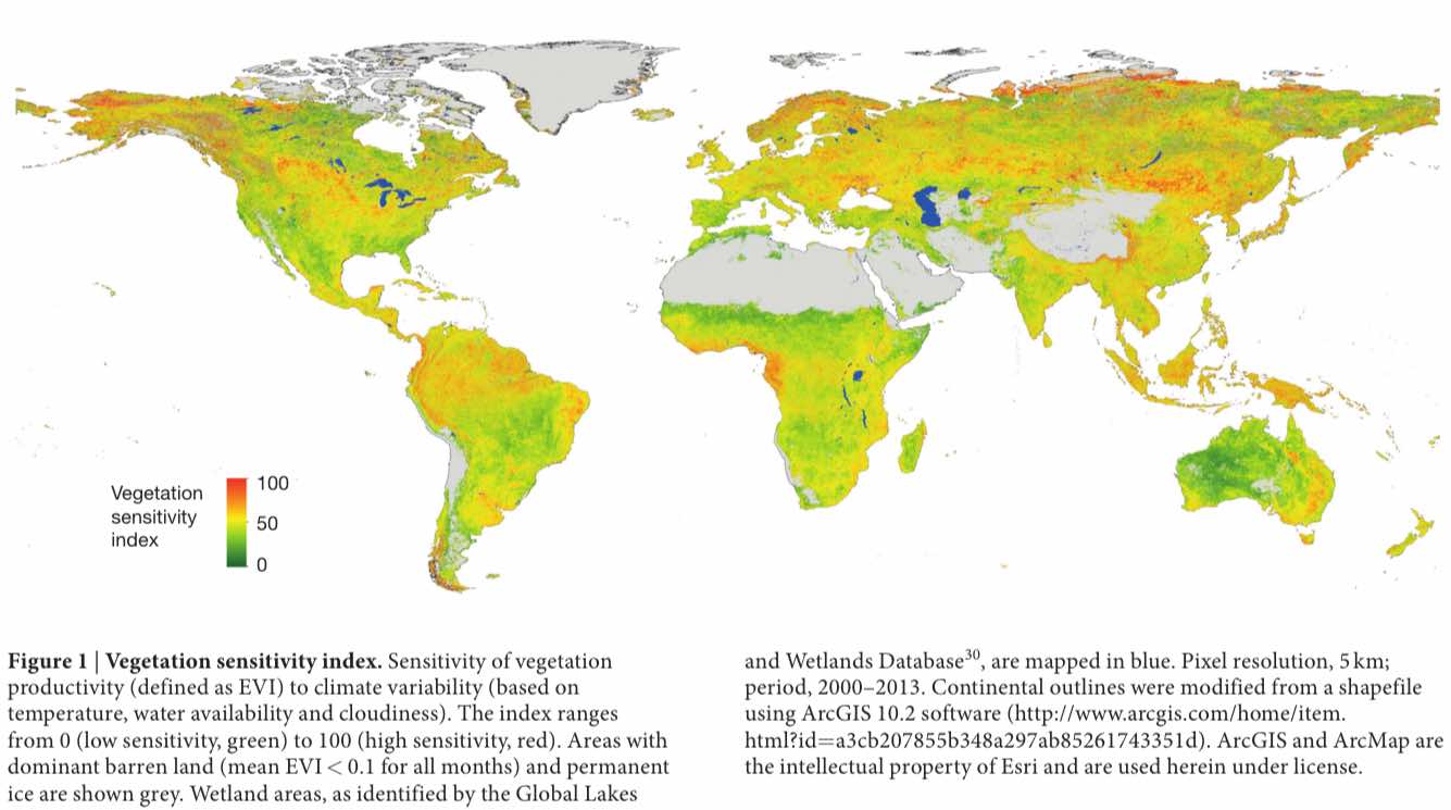 vegetation sensitivity index RGB composite