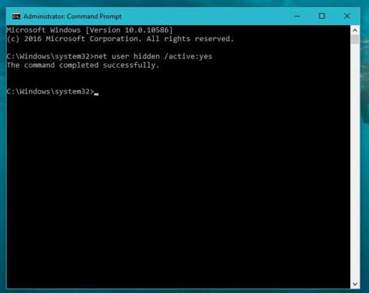 How To Create A Hidden User Administrator Account On Windows 10