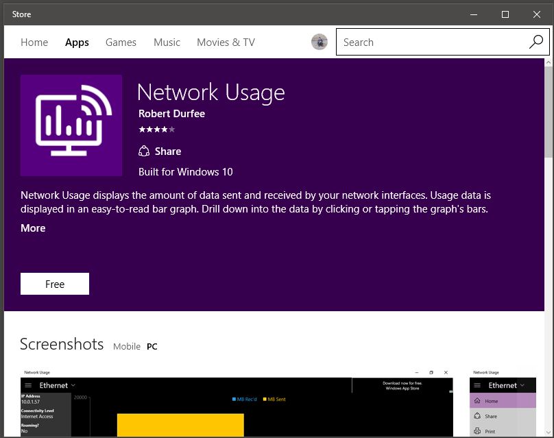 network usage monitor