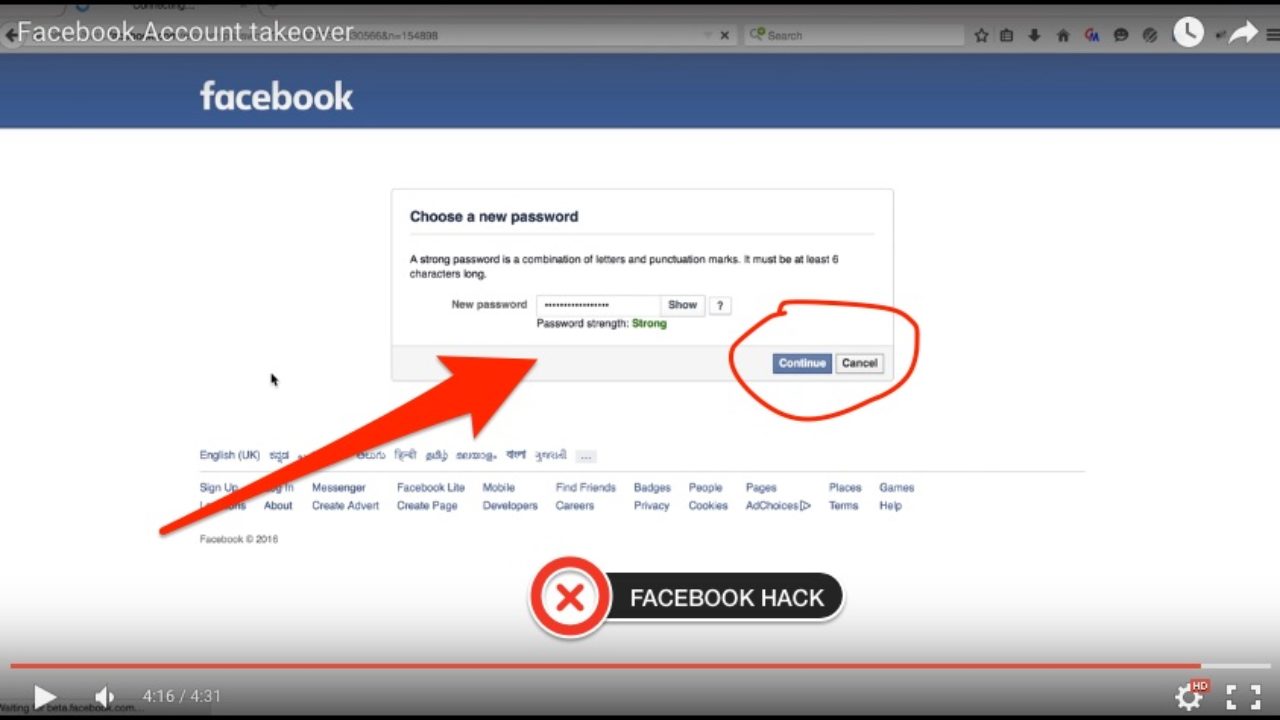 hack facebook id by username