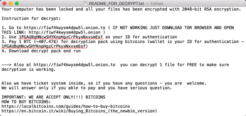 keyranger warning asking for bitcoin