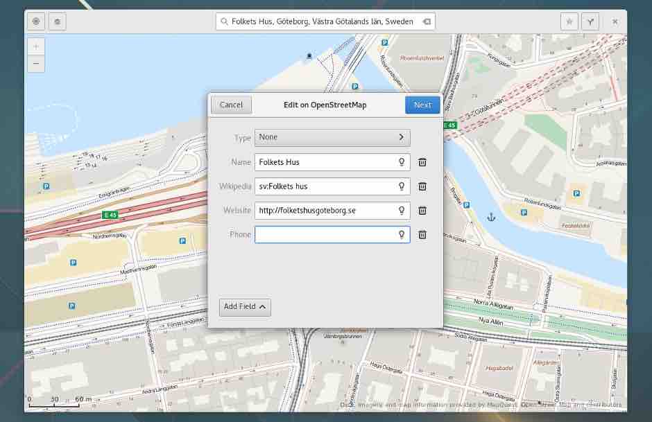 maps gnome 3.20 features
