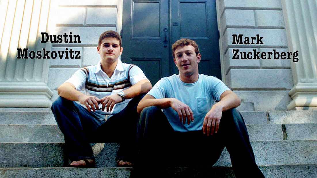 How early Facebook employees Dustin Moskovitz and Justin 