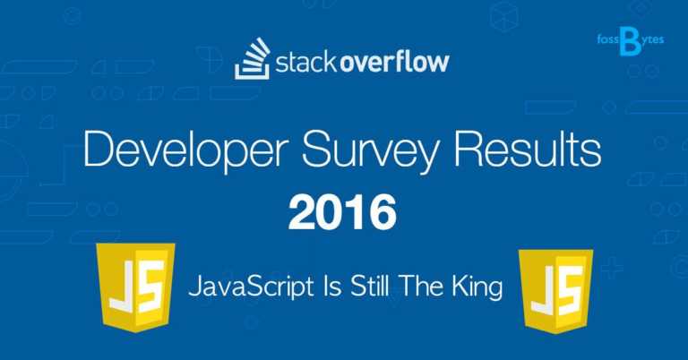 stackoverflow developer 2016 survey javascript still the king