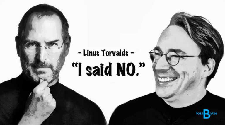 steve jobs offered a job to linus torvalds at apple. he said no