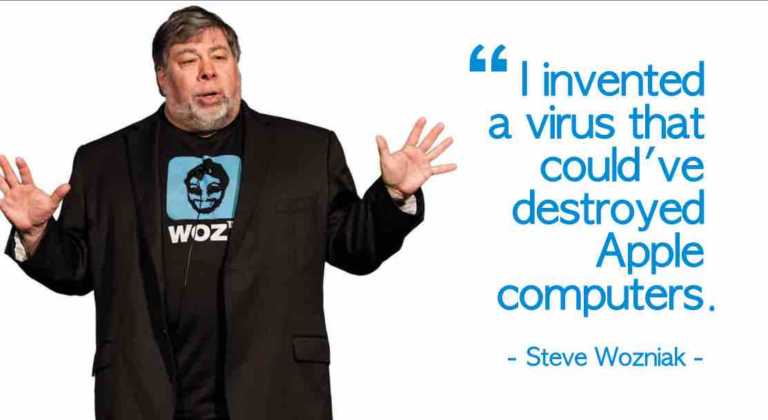 steve wozniak invented virus for mac computers