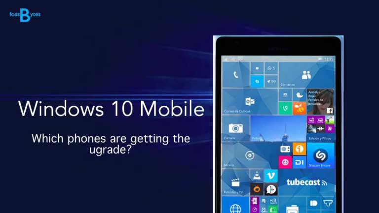 which phone getting windows 10 mobile upgrade