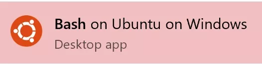 bash on ubuntu on windows