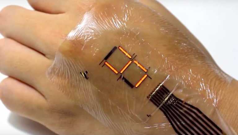 electronic skin led