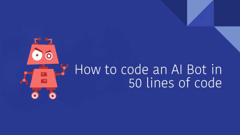 how to code ai bot 50 lines