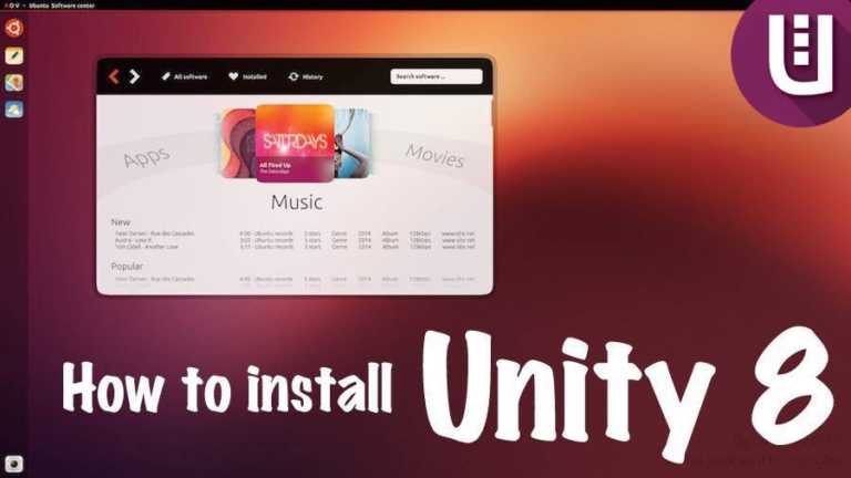 ubuntu unity 8 interface