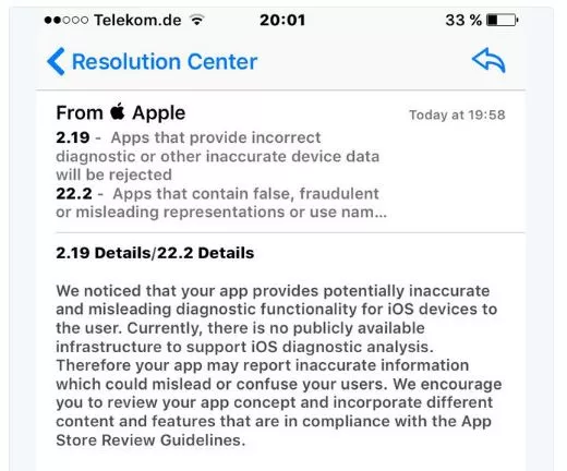 Apple bans a security app