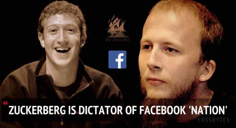 facebook zuckerberg dictaor said by peter sunde