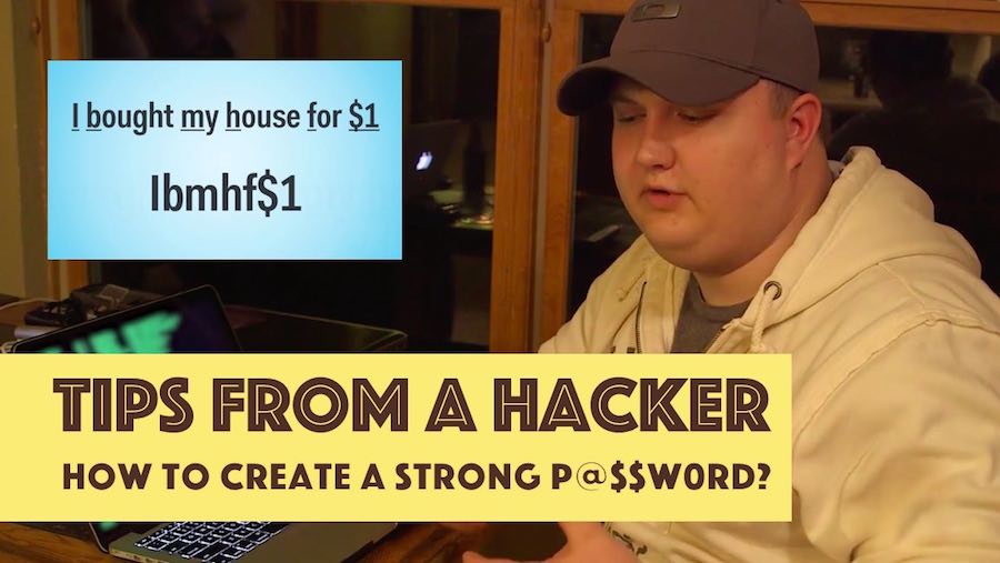 how to create a strong password tips from hacker