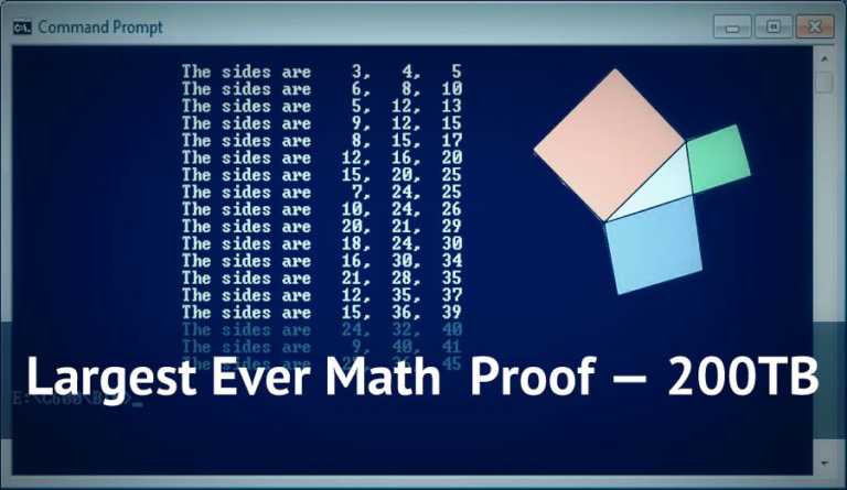 largest ever math proof pythagorean triples
