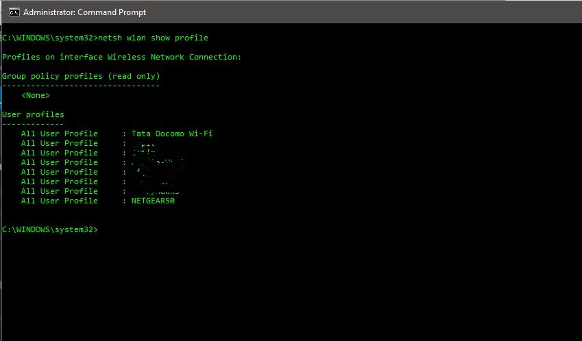 netsh bridge show adapter not displaying