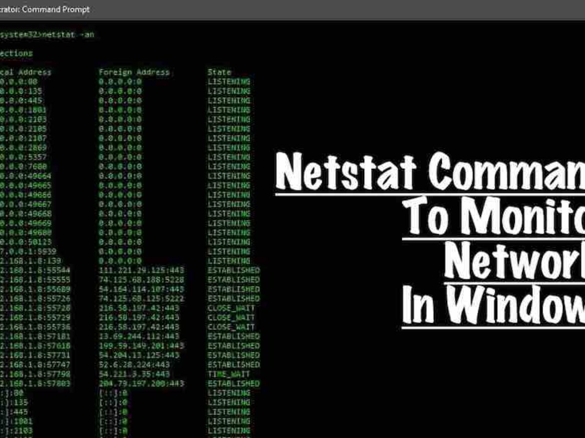 Команда netstat в windows