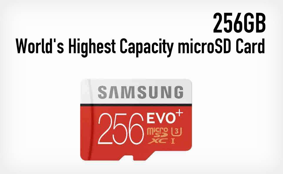 Samsung Launches World S Highest Capacity 256gb Microsd Card