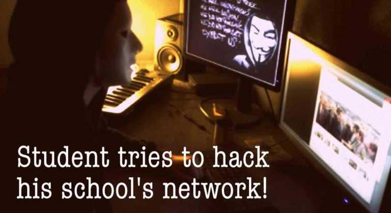 student hacks school anonymous member