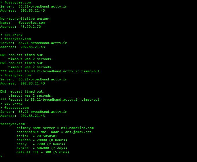 How To Check DNS Records Using Basic Nslookup Command Examples