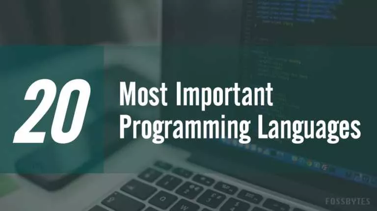 20 most important programming languages 1