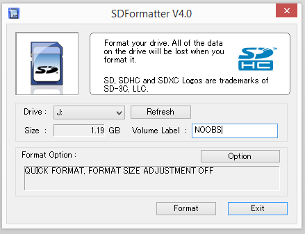 sd formatter