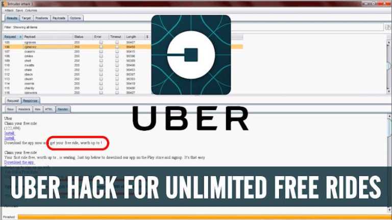 UBER HACK UNLIMITED FREE RIDES