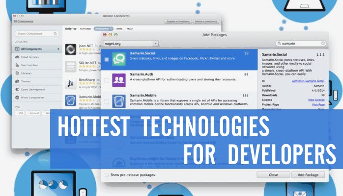 Hottest Technologies In The Developer Community Right Now