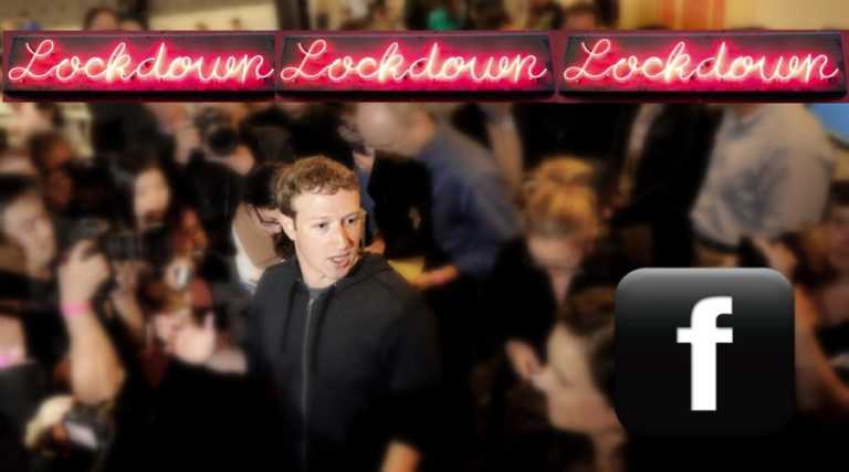 mark zuckerberg facebook lockdown