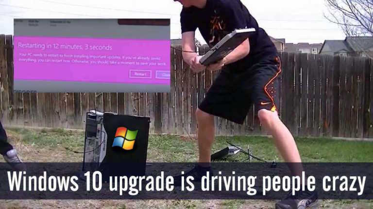 Windows 10 Automatic Upgrade Drives A Man Crazy And He Can’t Handle It Anymore
